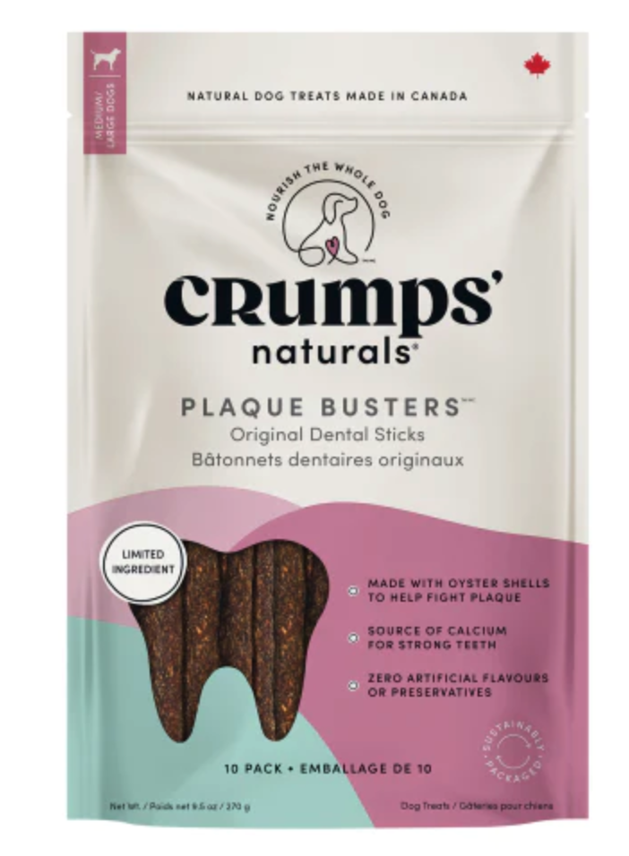 CRUMPS NATURALS PLAQUE BUSTERS ORIGINAL 270G (10PK)