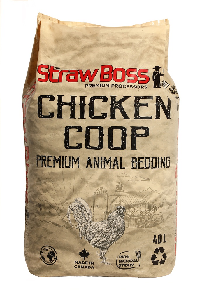 STRAW BOSS CHICKEN COOP BEDDING 40L