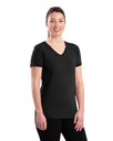 DV - BERNE WOMENS PERFORMANCE V-NECK SHORT SLEEVE TEE BLACK (XL)