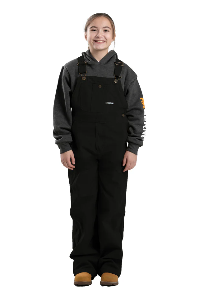 BERNE YOUTH UNLINED OVERALL BLACK (10)