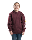 DV - BERNE YOUTH SIGNATURE SLEEVE HOODED PULLOVER CABERNET (XL)