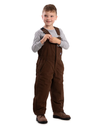 BERNE YOUTH SOFTSTONE INSULATED BIB OVERALL BARK (XL)