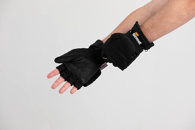 BERNE FLIP-TOP GLOVE MITTEN BLACK (L)