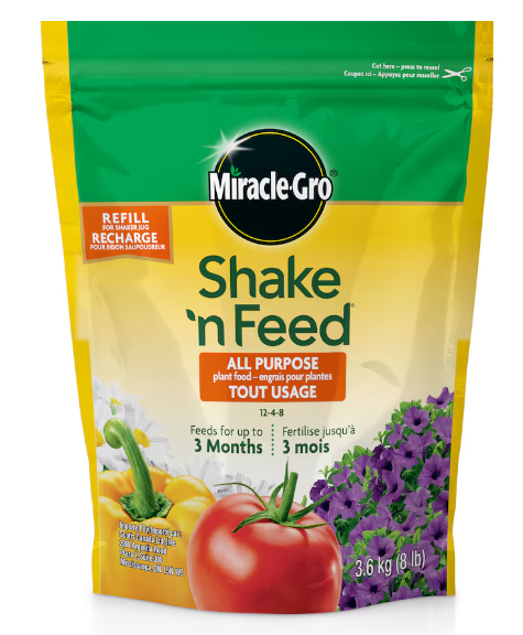 MIRACLE GRO SHAKE N FEED ALL PURPOSE 12-4-8 3.6KG