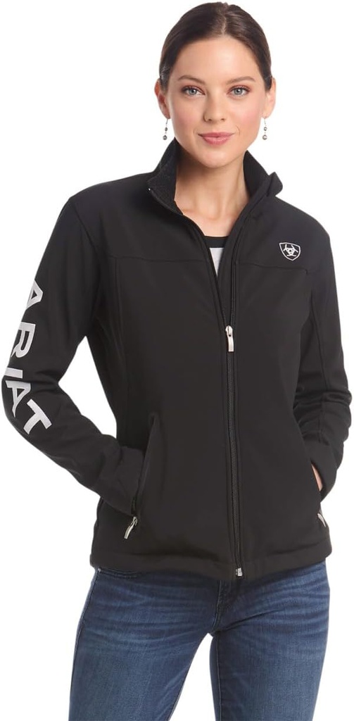 DV - ARIAT WOMENS NEW TEAM SOFTSHELL JACKET BLACK LG