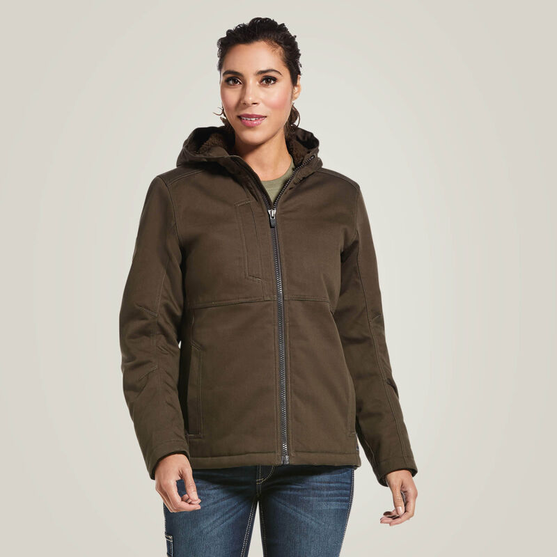 ARIAT WOMENS REBAR DURACANVAS INSULATED JACKET WREN SML