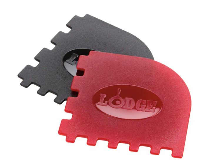 LODGE SCRAPER SET 2PK BLACK/RED