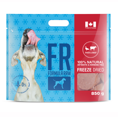 FORMULA RAW DOG FREEZE DRIED DUCK & BEEF 850G