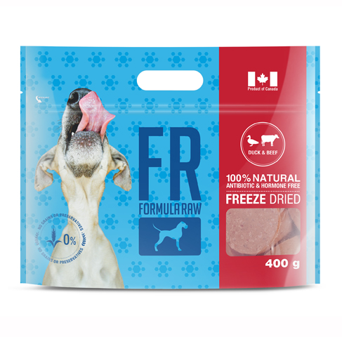 FORMULA RAW DOG FREEZE DRIED DUCK & BEEF 400G