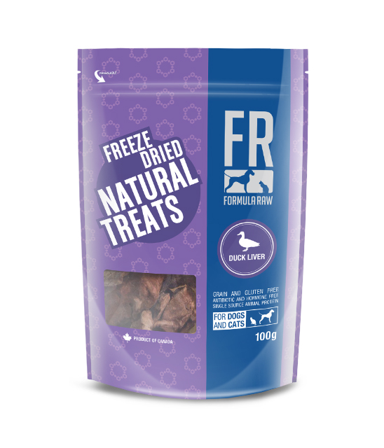 DMB - FORMULA RAW DOG DUCK LIVER TREATS 100G