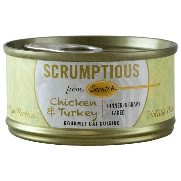 SCRUMPTIOUS CAT CHICKEN & TURKEY 79G