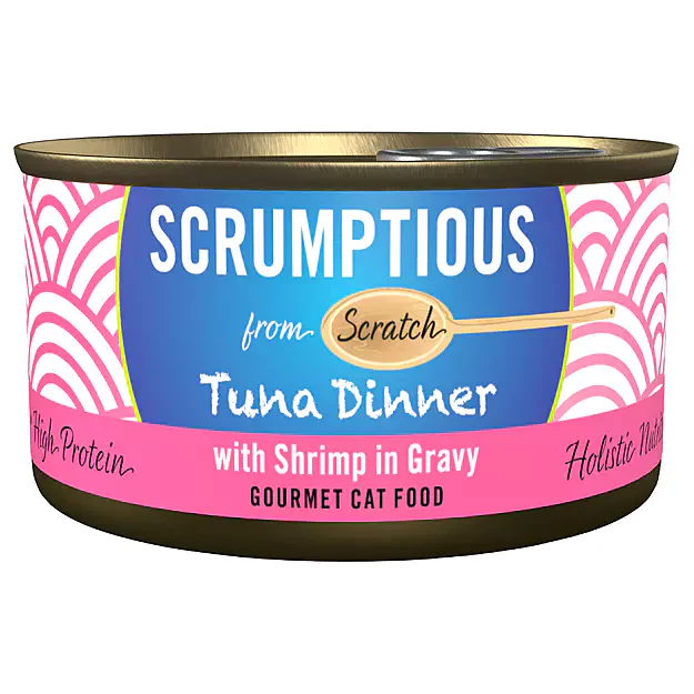 SCRUMPTIOUS CAT RED MEAT TUNA &amp; SHRIMP 79G
