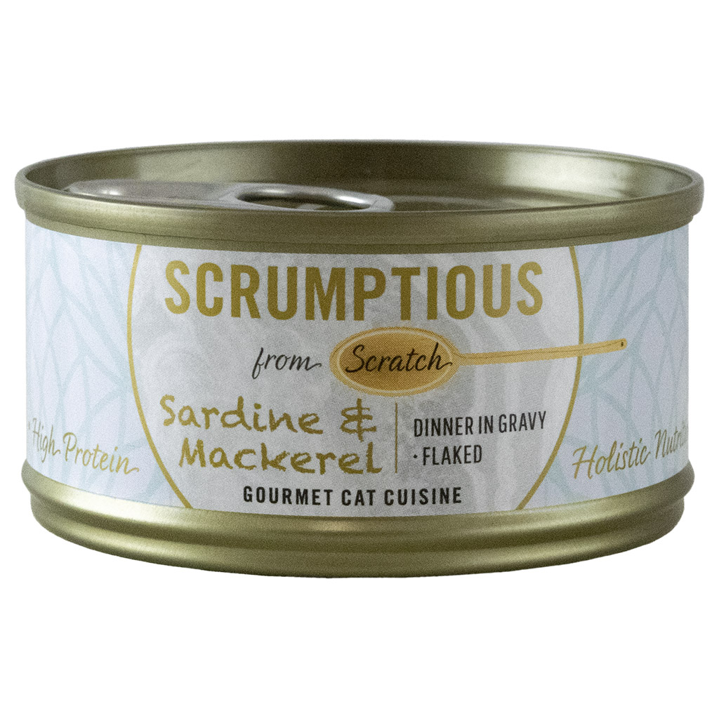 SCRUMPTIOUS CAT SARDINES &amp; MACKERAL 79G