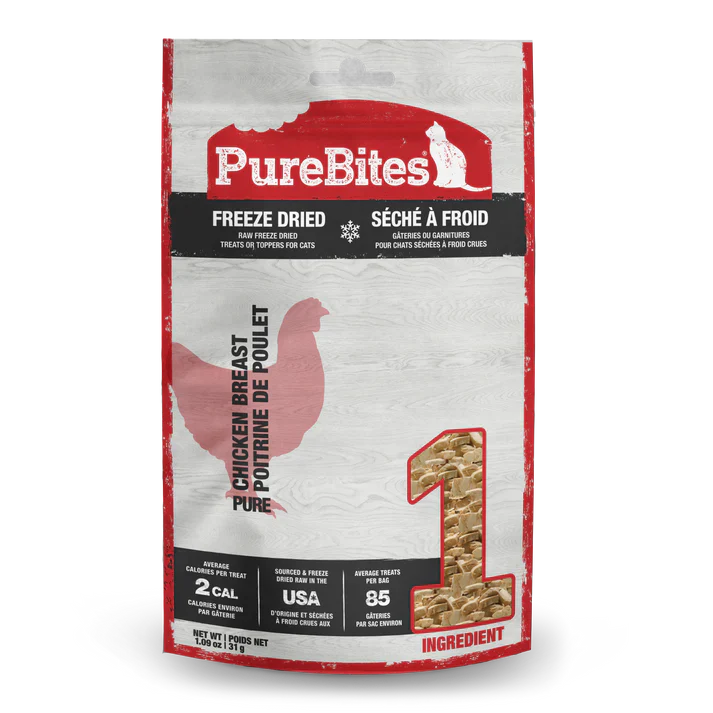PUREBITES CAT CHICKEN BREAST FREEZE-DRIED TREAT 65G
