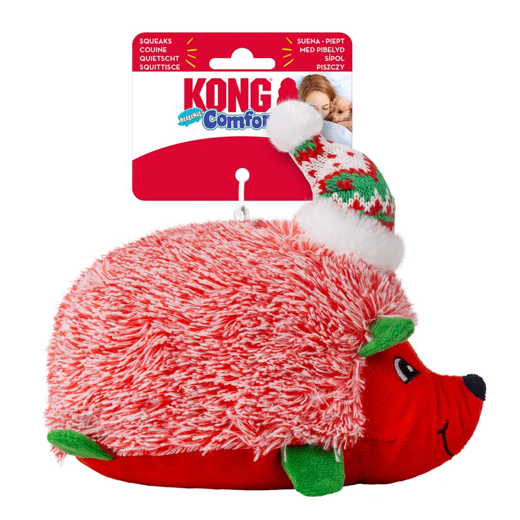 KONG DOG HOLIDAY COMFORT HEDGEHUG MED. ASSRTD XMAS 2025