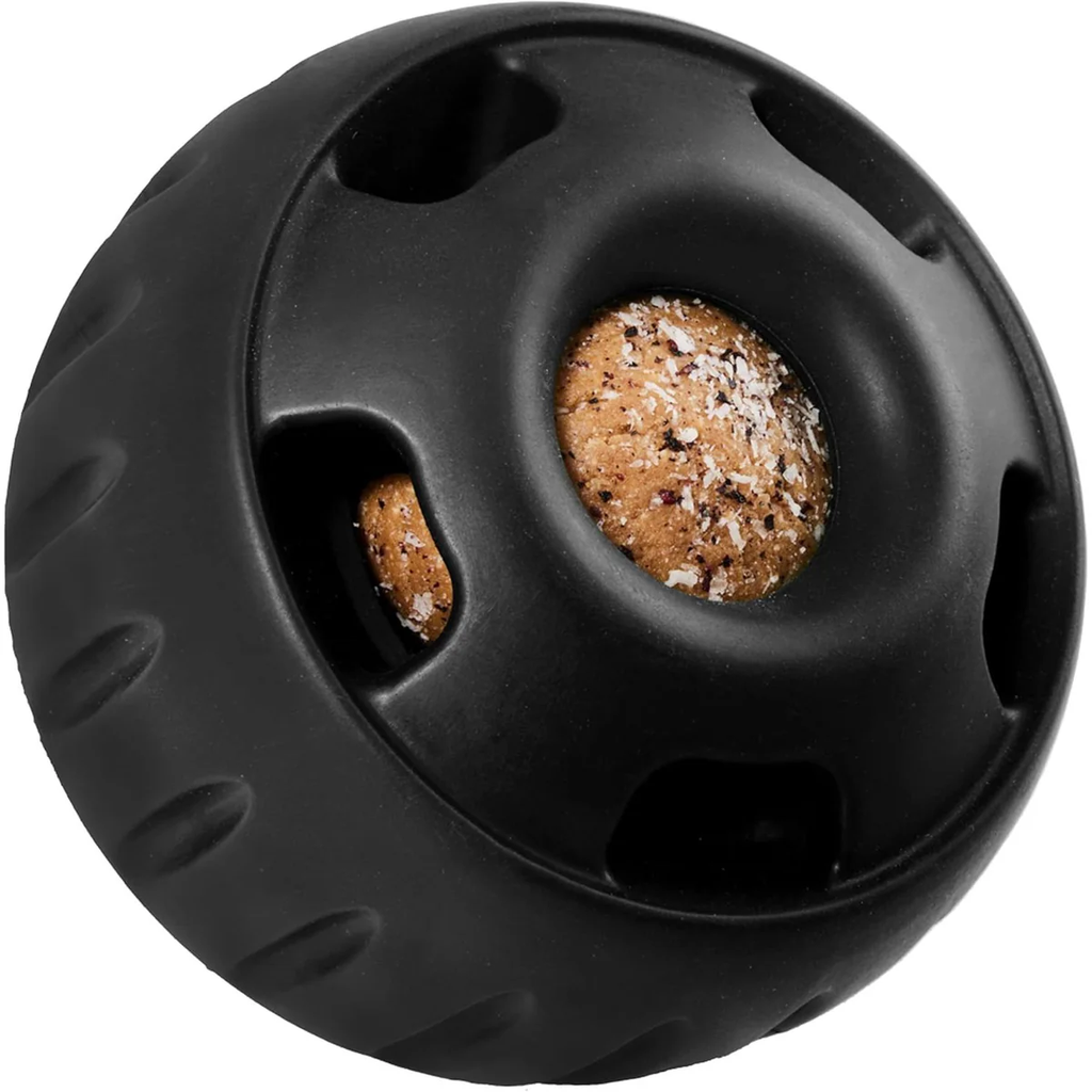 WOOF PUPSICLE POWER CHEWER INTERACTIVE TREAT TOY BLK (L)