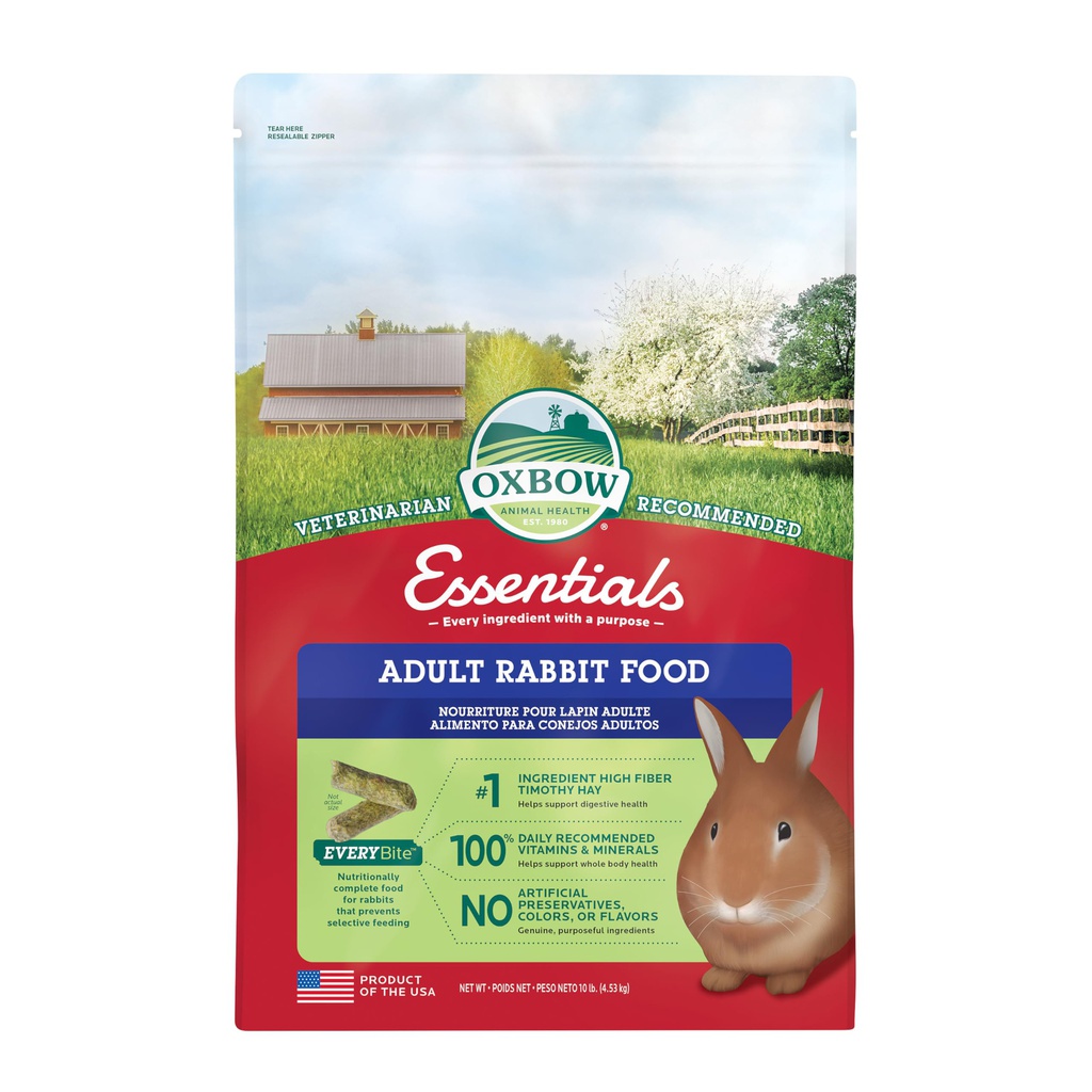 OXBOW ESSENTIALS ADULT RABBIT 10LB