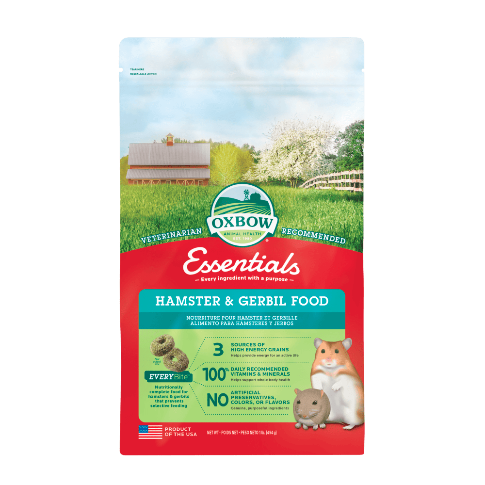 OXBOW ESSENTIALS HAMSTER &amp; GERBIL 1LB