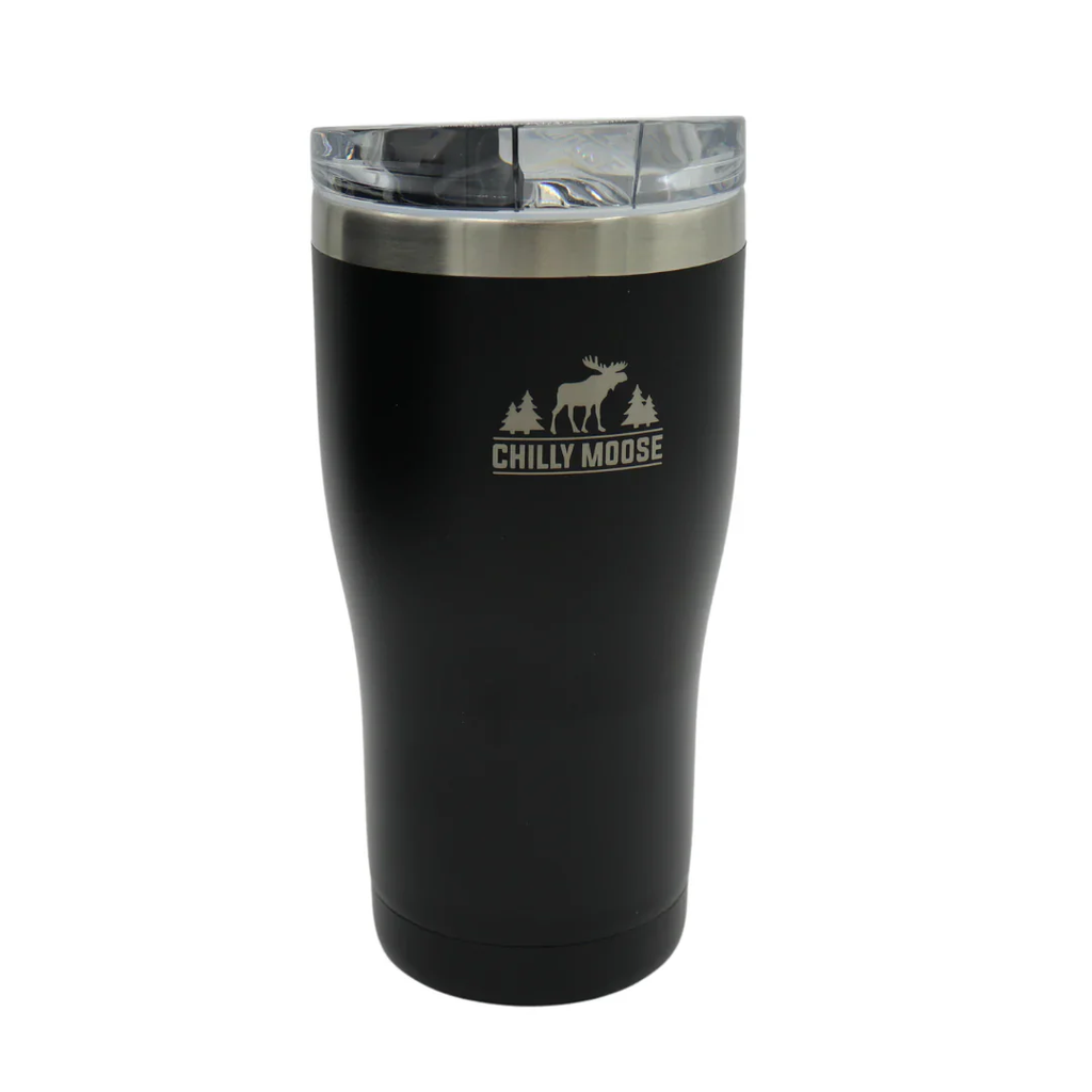 CHILLY MOOSE ALGONQUIN TUMBLER 580ML MIDNIGHT BLACK