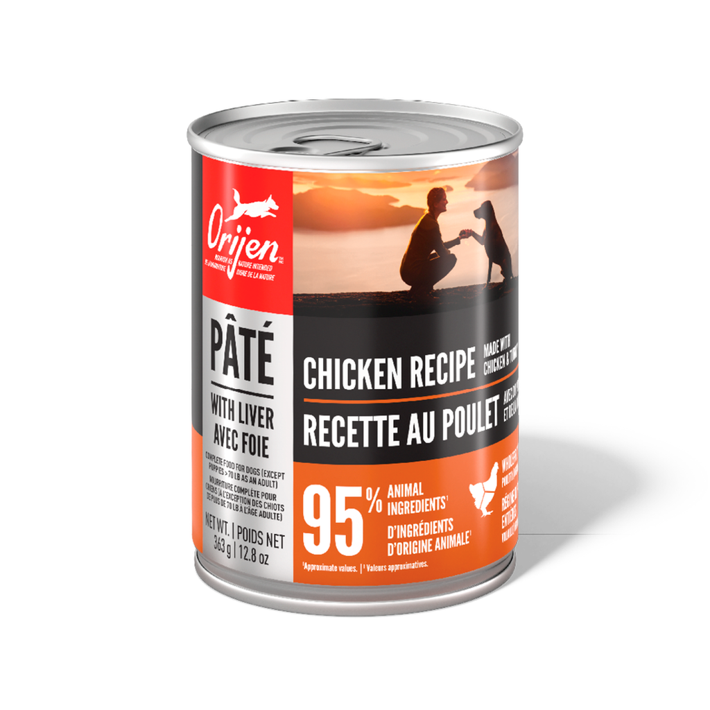 ORIJEN DOG CHICKEN W/ LIVER PATE 363g (12.8OZ)