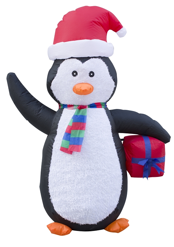 HOLIDAY INFLATABLE ASSORTED BEAR/MOOSE/PENGUIN 4FT