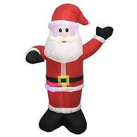 HOLIDAY INFLATABLE SANTA CLAUSE W LED &amp; MUSIC 4FT