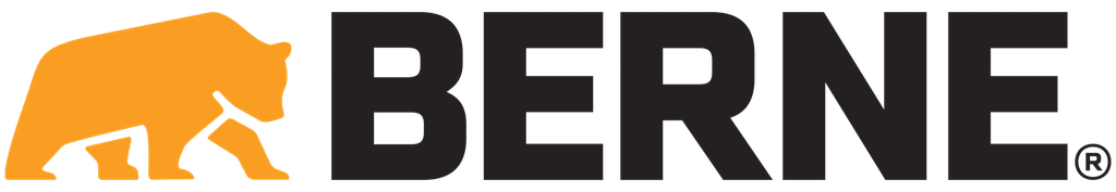 BERNE MENS QUILT-LINED HOODED SHIRT JACKET PLAID NAVY CHOCOLATE (XL)