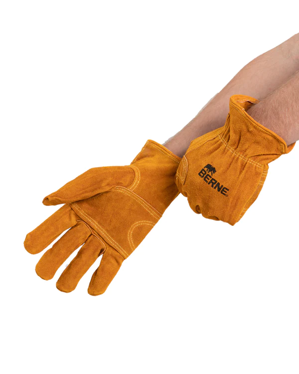 BERNE LEATHER WORKMAN UTILITY GLOVE GOLD (2XL)