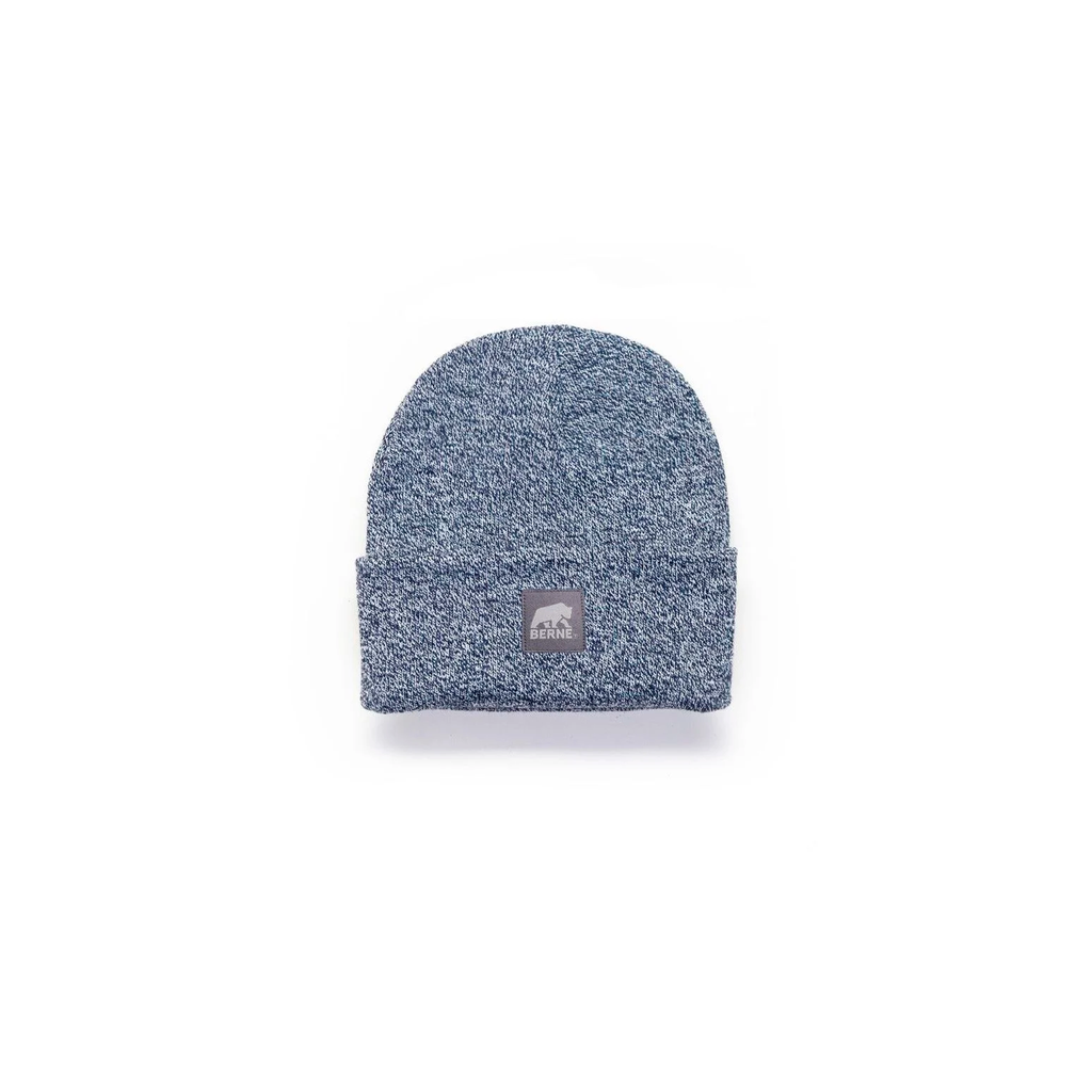 BERNE HERITAGE KNIT CUFF BEANIE BLUE WHITE HEATHER (OS)