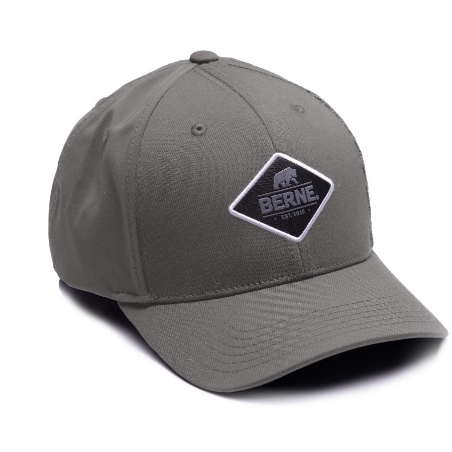 BERNE DIAMOND LOGO CAP SLATE BERNE DIAMOND (OS)