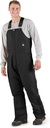 BERNE MENS HERITAGE INSULATED DUCK BIB OVERALL BLACK (2XL)