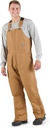 BERNE MENS HERITAGE INSULATED DUCK BIB OVERALL BROWN (TALL-2XL)