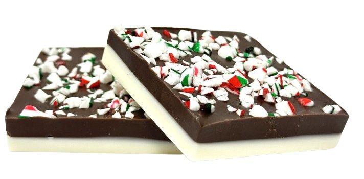 WHITE &amp; DARK CHOCOLATE PEPPERMINT BARK