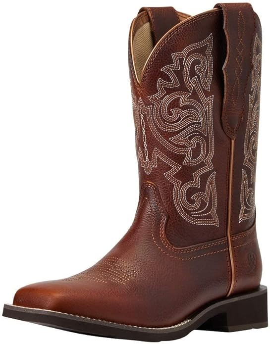 ARIAT WOMENS WESTERN BOOT DELILAH STRETCHFIT SPICED CIDER 7.5