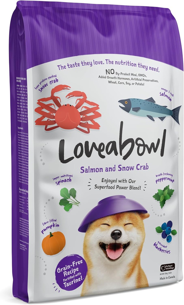 SB - LOVEABOWL DOG SALMON W/ SNOW CRAB 9.98KG