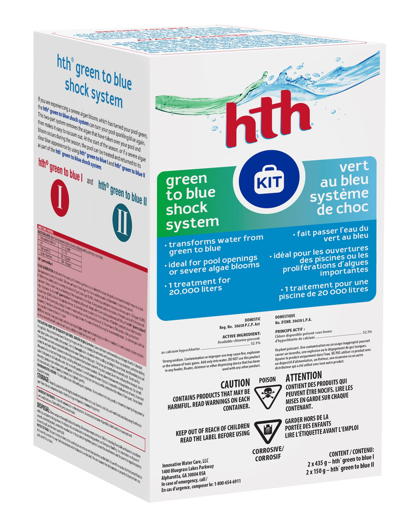 HTH GREEN TO BLUE SHOCK TREATMENT 1.17KG