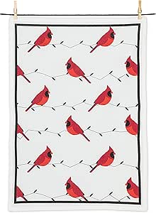 ABBOTT ALLOVER CARDINALS KITCHEN TOWEL 20X28"L