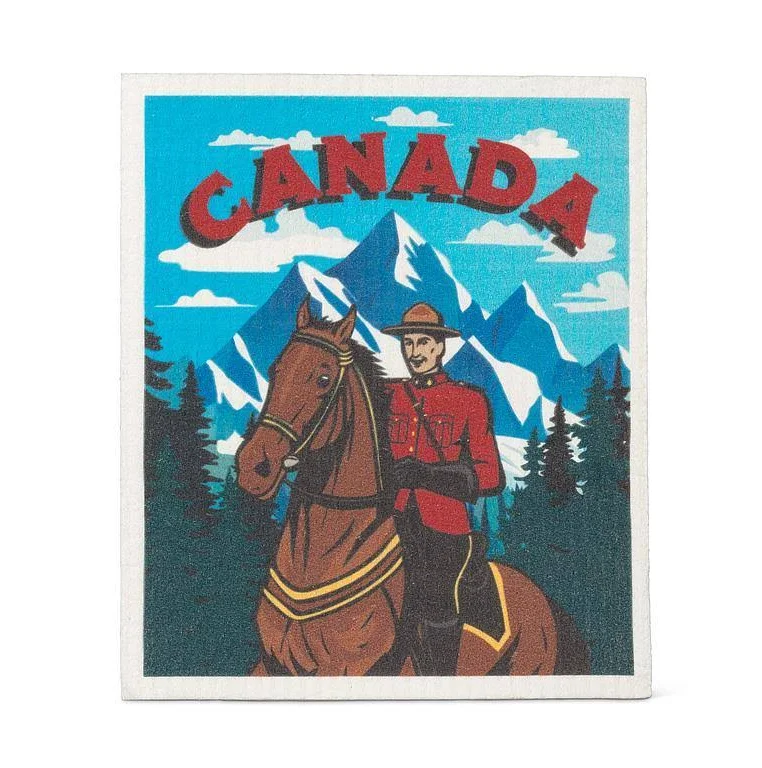 ABBOTT CANADA MOUNTIE DISHCLOTH 6.75" X 7.5"