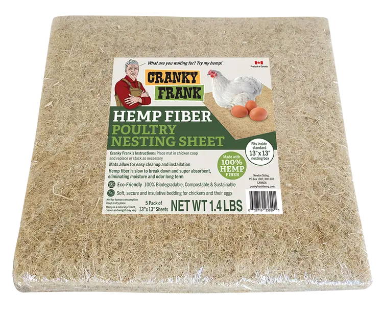HEMP POULTRY NESTING SHEETS
