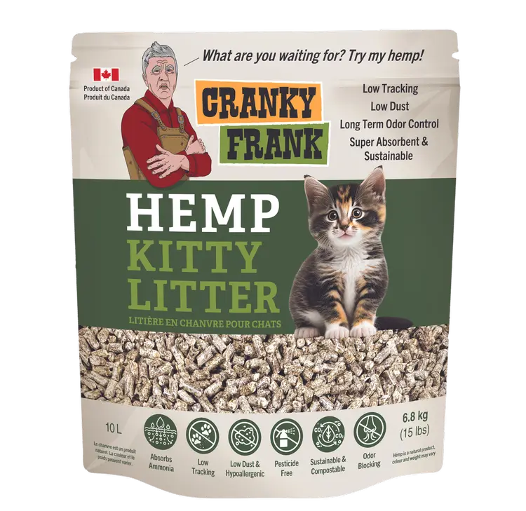 HEMP PELLETED KITTY LITTER 15LB