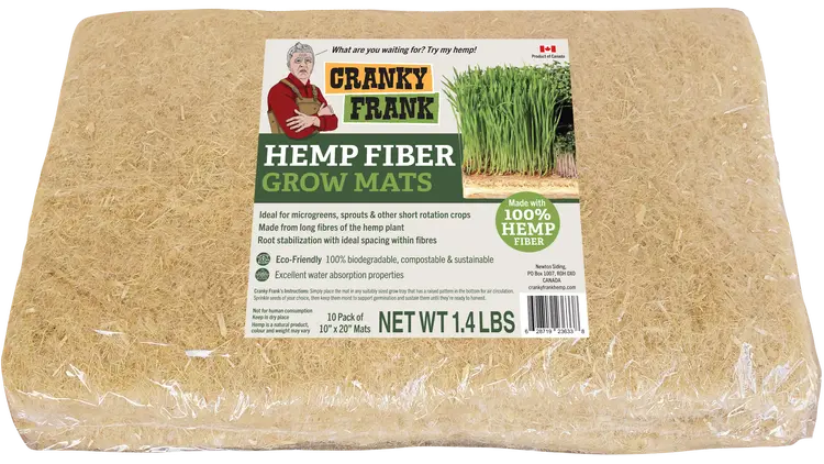 HEMP FIBRE GROW MATS 10PK
