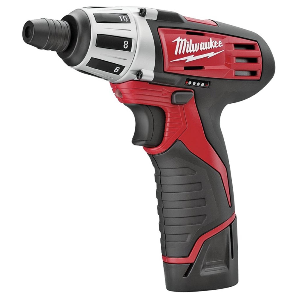 MILWAUKEE CORDLESS SCREWDRIVER KIT 12V 1/4&quot; CHUCK