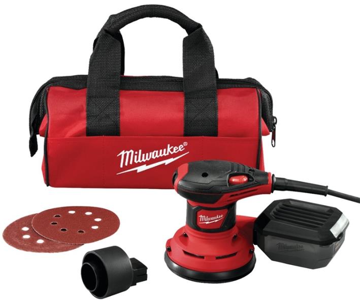 MILWAUKEE RANDOM ORBIT PALM SANDER 5&quot; DISC