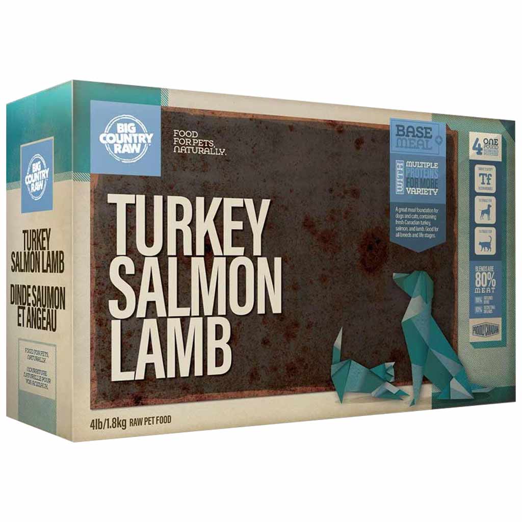 BCR TURKEY &amp; SALMON &amp; LAMB CARTON 4LB