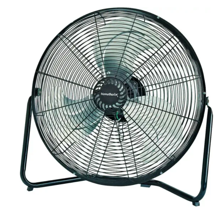 POWERZONE FLOOR FAN 3-SPEED BLK 18&quot;DIA
