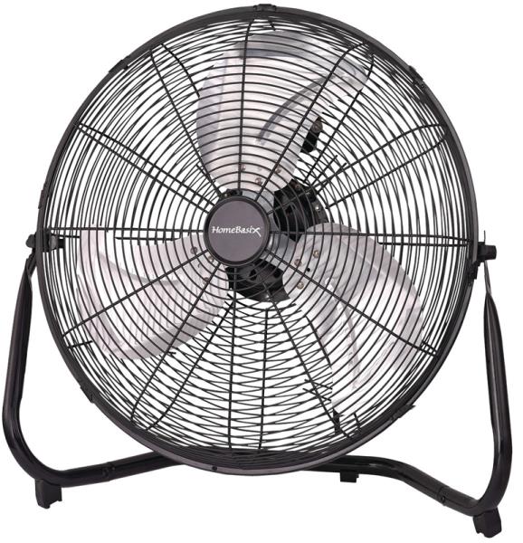 POWERZONE FLOOR FAN 3-SPEED BLK 20"DIA