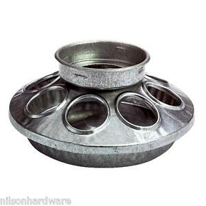 [10036400] FARM TUFF FEEDER 6" ROUND CHICK FEEDER GALVANIZED