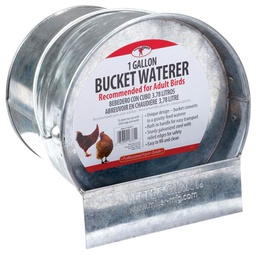 [10036742] LITTLE GIANT BUCKET POULTRY WATERER GALV 1GAL (FORM. MILLER)