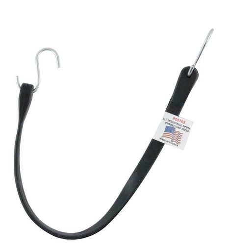 [10037334] ERICKSON RUBBER TARP STRAP, BLACK, 24"L
