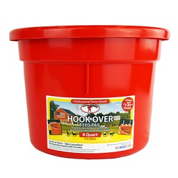 [10037642] MILLER FEEDER ROUND HOOKOVER 8QT RED